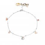Lắc chân Bạc đính đá Lychee HELLO KITTY - Dương Thị Khánh Huyền