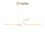 Dây cổ Vàng 14K đính đá CZ Lychee - Nguyễn Nhựt Duy