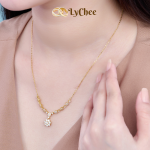Dây cổ Vàng 14K đính đá CZ Lychee - Nguyễn Nhựt Duy