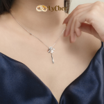 Dây cổ Kim cương Vàng trắng 14K My First Diamond  - Nguyễn Nhựt Duy 