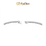 Dây cổ cưới Vàng trắng 10K Đính đá ECZ - Nguyễn Nhựt Duy