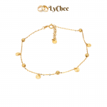 Lắc chân vàng Ý 18K Lychee Gold - Dương Thị Khánh Huyền