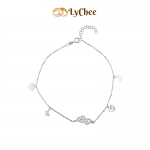 Lắc chân Vàng trắng Ý 18K - Dương Thị Khánh Huyền