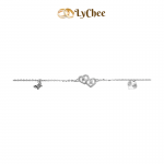 Lắc chân Vàng trắng Ý 18K - Dương Thị Khánh Huyền