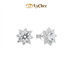 Bông tai Bạc đính đá Lychee Silver - Lê Thị Bảo Ngọc