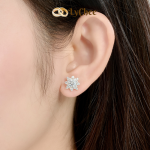 Bông tai Bạc đính đá Lychee Silver - Lê Thị Bảo Ngọc