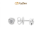 Bông tai Kim cương Vàng trắng 14K - Lê Thị Bảo Ngọc