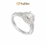 Nhẫn Kim cương Vàng trắng 14K Timeless Diamond - Mai Thị Lan Anh