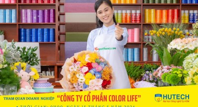 Sinh viên ngành Thương mại điện tử Tham quan công ty Cổ Phần Color Life - Dương Thị Khánh Huyền