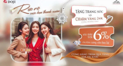 DOJI VÀ THẾ GIỚI KIM CƯƠNG TẶNG TRANG SỨC CHO CUỘC HẸN THANH XUÂN THÁNG 11-LÊ THỊ BẢO NGỌC