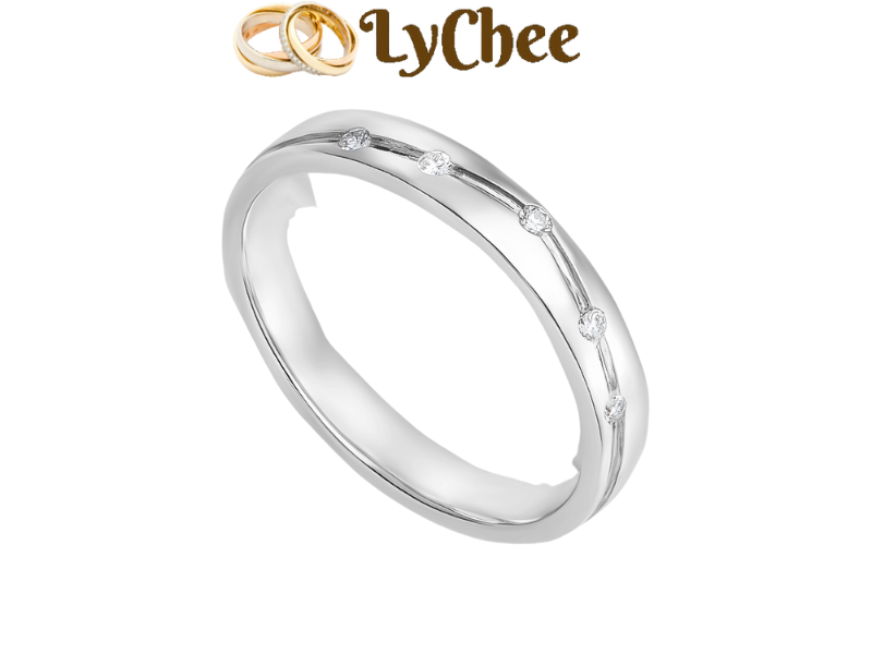 Nhẫn Kim cương Vàng trắng 14K -  Mai Thị Lan Anh