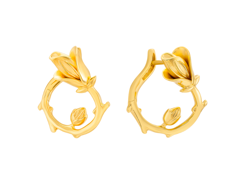 Bông tai cưới Vàng 18K - Lê Thị Bảo Ngọc