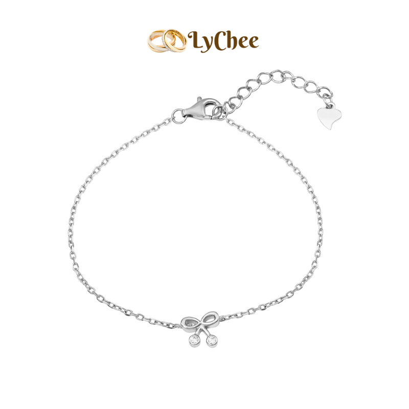 Lắc chân Bạc đính đá Lychee Silver - Dương Thị Khánh Huyền