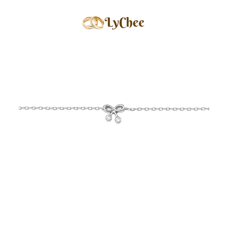 Lắc chân Bạc đính đá Lychee Silver - Dương Thị Khánh Huyền