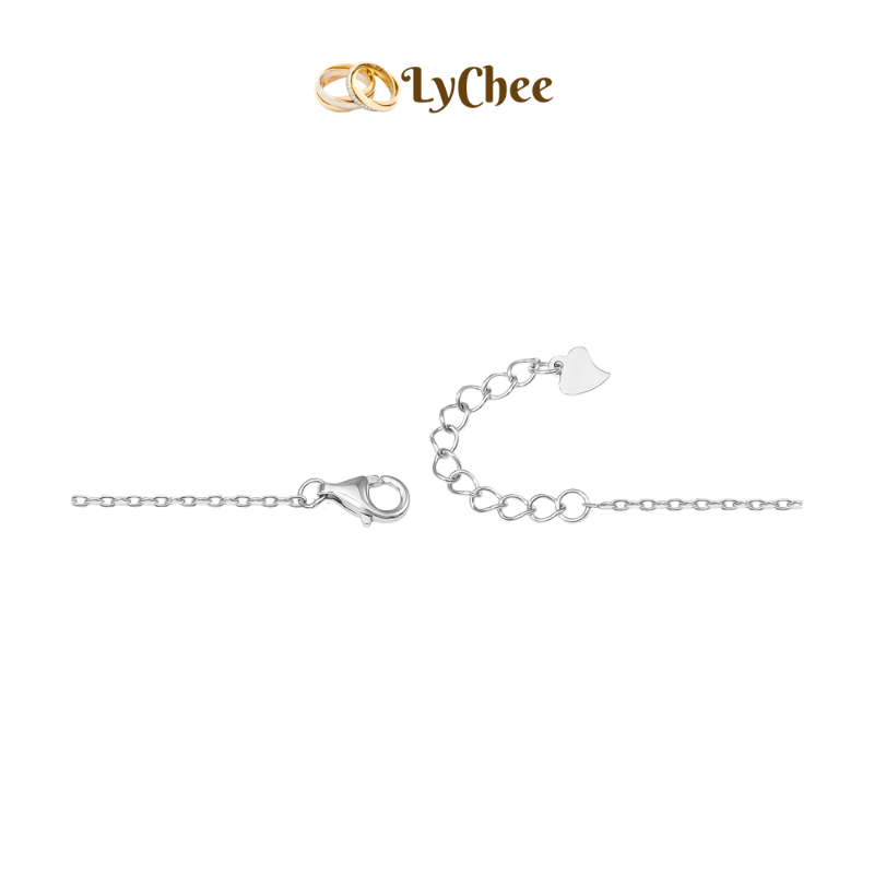 Lắc chân Bạc đính đá Lychee Silver - Dương Thị Khánh Huyền