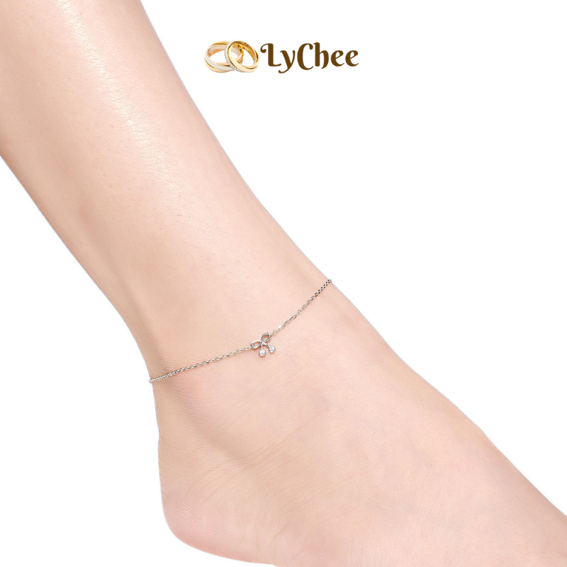 Lắc chân Bạc đính đá Lychee Silver - Dương Thị Khánh Huyền