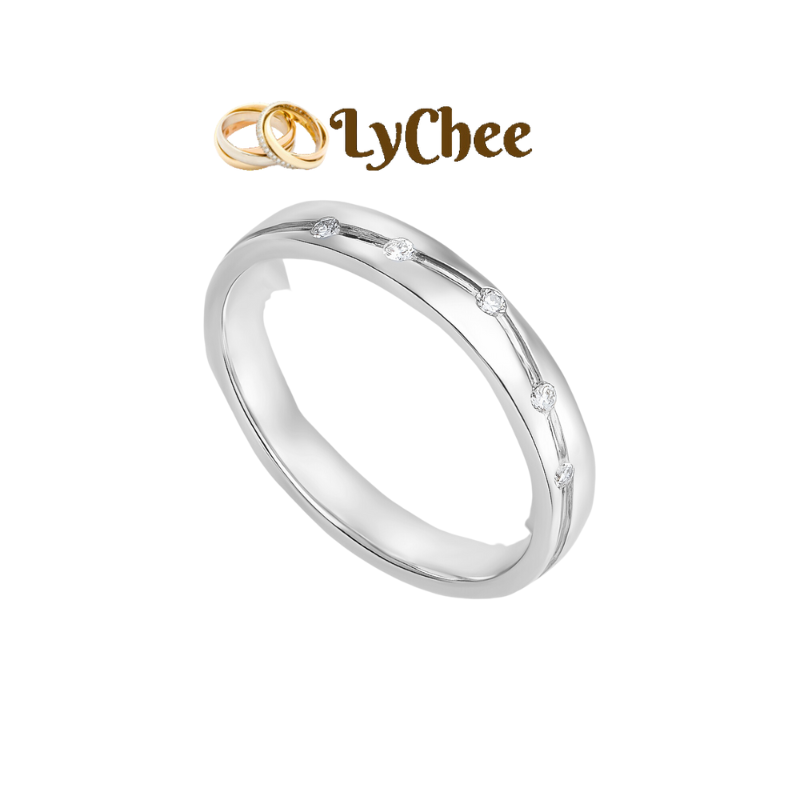 Nhẫn Kim cương Vàng trắng 14K -  Mai Thị Lan Anh