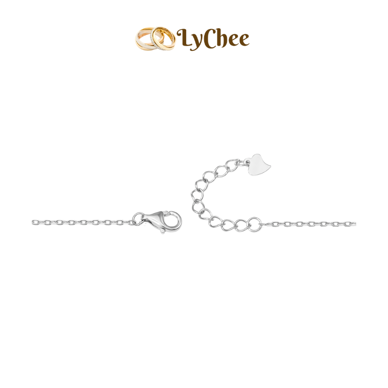 Lắc chân Bạc đính đá LycheeSilver - Dương Thị Khánh Huyền