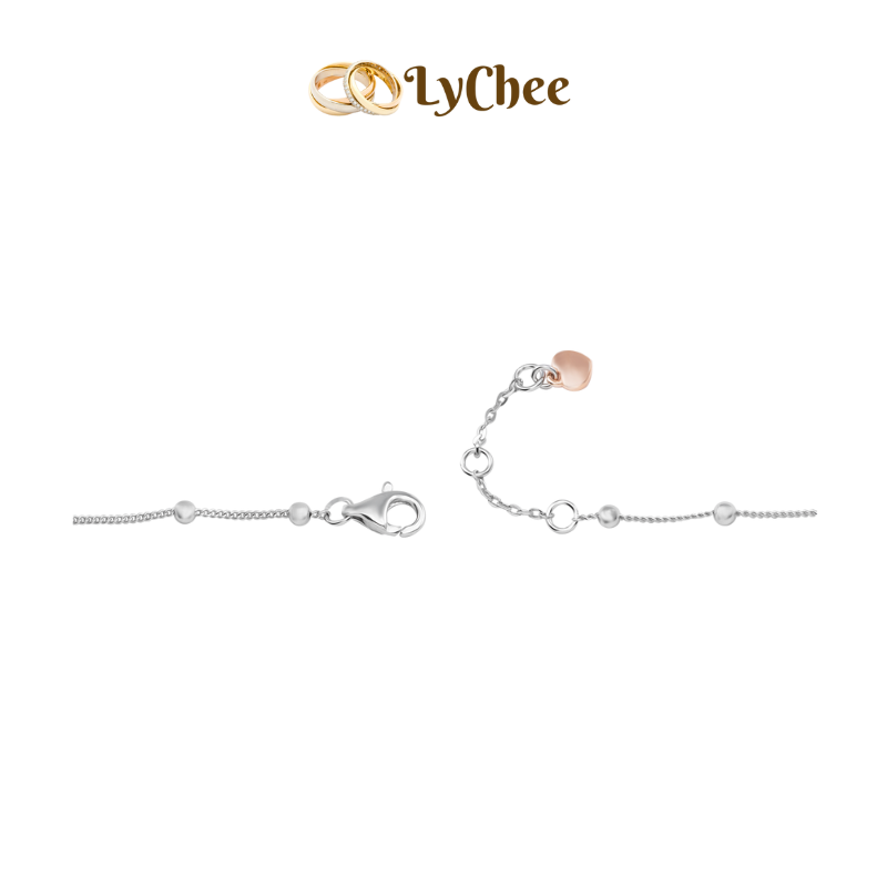 Lắc chân Bạc đính đá Lychee HELLO KITTY - Dương Thị Khánh Huyền