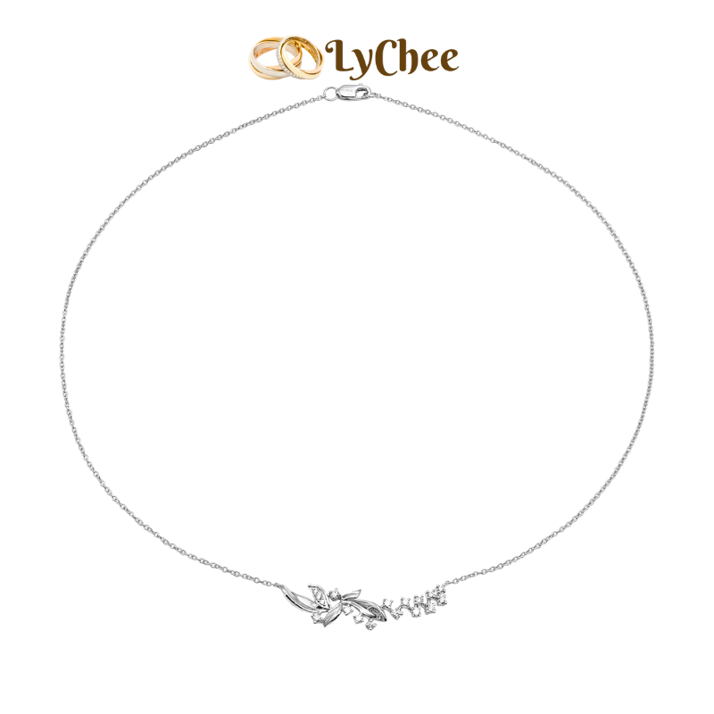 Dây cổ Kim cương Vàng trắng 14K PNJ - Nguyễn Nhựt Duy