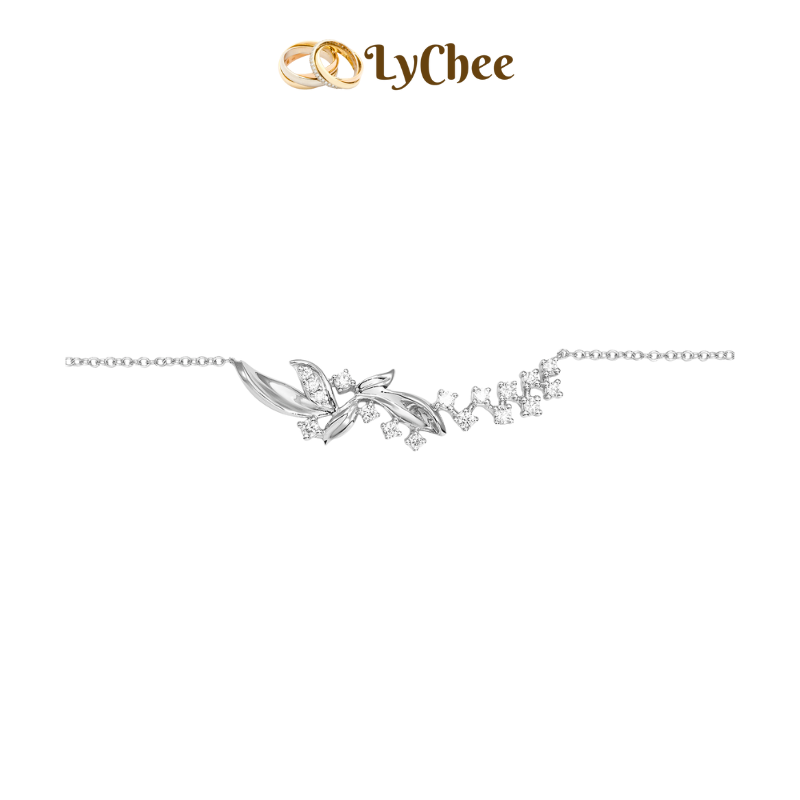 Dây cổ Kim cương Vàng trắng 14K PNJ - Nguyễn Nhựt Duy