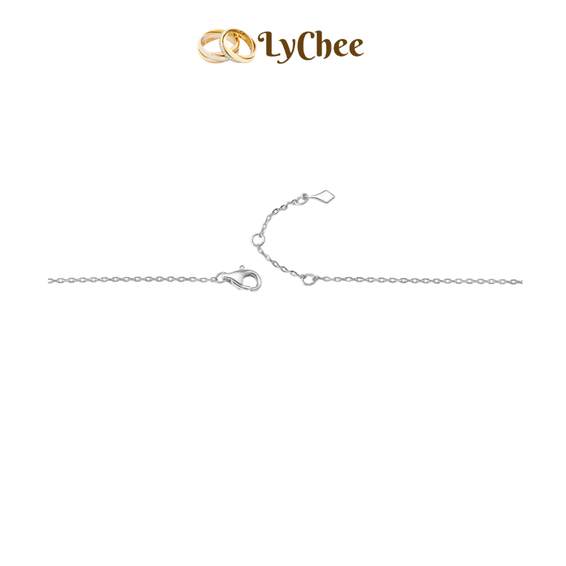 Dây cổ Kim cương Vàng trắng 14K My First Diamond  - Nguyễn Nhựt Duy 
