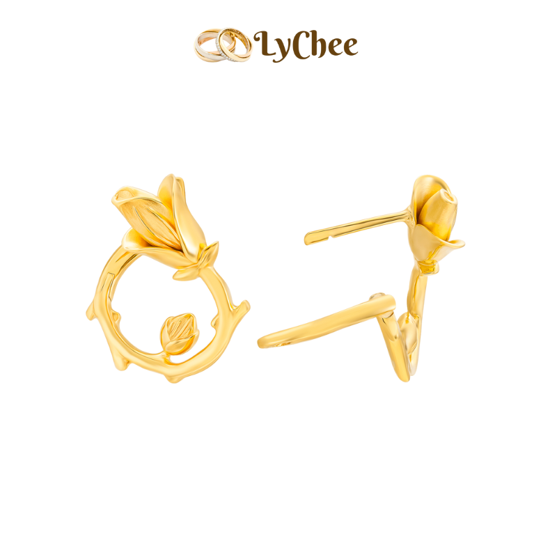 Bông tai cưới Vàng 18K - Lê Thị Bảo Ngọc