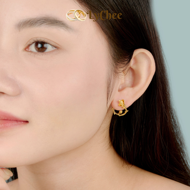 Bông tai cưới Vàng 18K - Lê Thị Bảo Ngọc