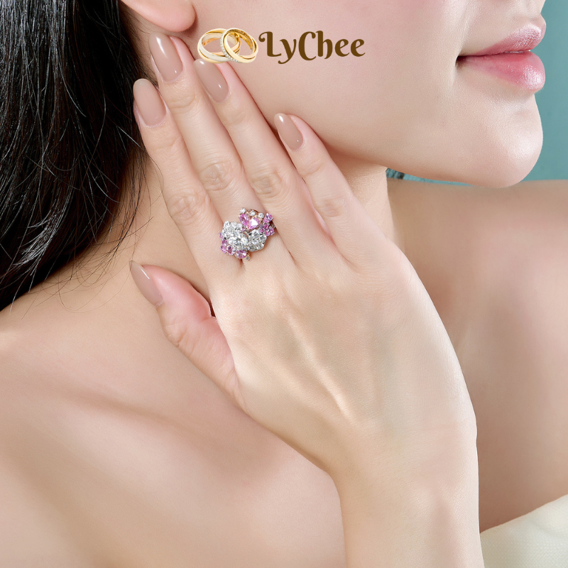 Nhẫn Kim cương Vàng 14K - Mai Thị Lan Anh