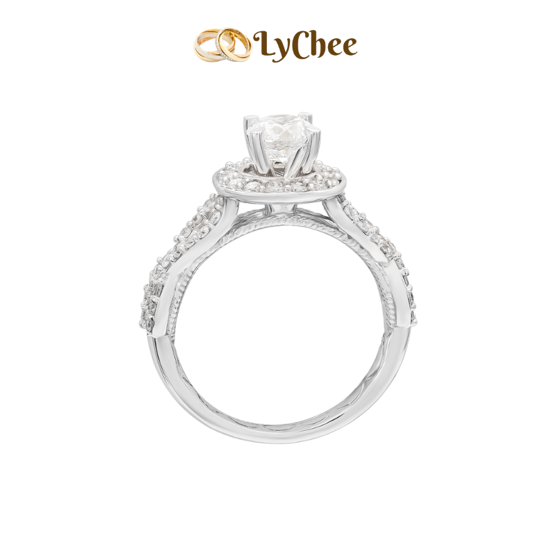 Nhẫn Kim cương Vàng trắng 14K Timeless Diamond - Mai Thị Lan Anh