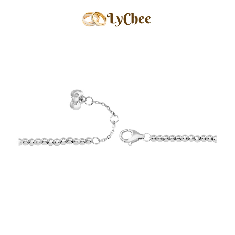 Lắc chân Bạc đính đá Lychee HELLO KITTY2 - Dương Thị Khánh Huyền